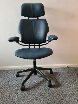 Humanscale Freedom Leather Ergonomic High Back Task Chair