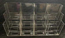 Tri-Fold Brochure Holders 3-Tier 6-Pocket Clear Acrylic by Dazzling Displays New