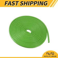 Single Door Edge Guard 16.4ft U Shape Rubber Trim Seal Strip PVC Green Universal