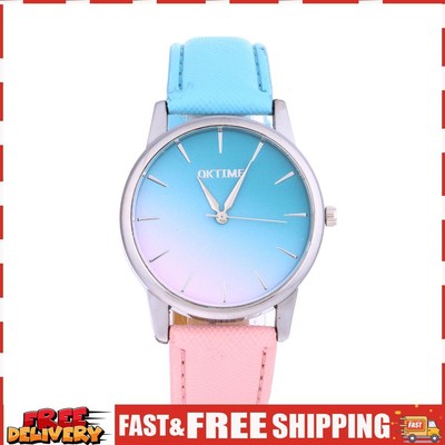 Women Casual Candy Color Leather Belt Student Watch (2#) SN9F