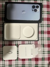 Apple iPhone 13 Pro Max Sierra Blue 256GB Empty Box W/Sticker  Sim Release Pin