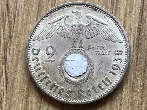 2 Reichsmark Hindenburg 1936 - 1939 J.366 Silber - 第 38/76 張圖片