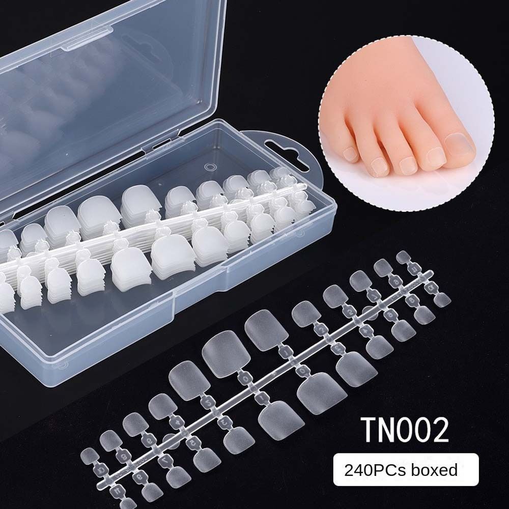 240Pcs/set Feet Artificial Nails Full Cover Fake Toenails Nail Salon eBay