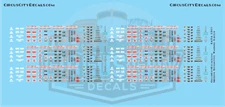 Modern Locomotive Warning Labels HO Scale Decal Set