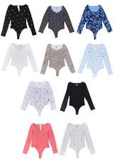 VICTORIA  S SECRET PINK LONG SLEEVE BODYSUIT SHIRT TOP COTTON V-NECK XS S M L NWT