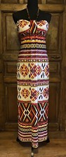 Women's Multicolor Fashion Maxi Dress Boho Style Evening/Casual Sundress Size 8