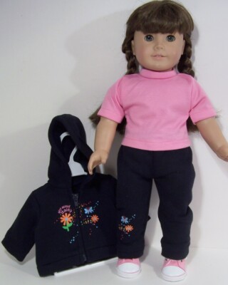 Daisy Scout Sweat Pants Jacket Shirt Doll Clothes For 18 American Girl (Debs*