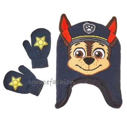Paw Patrol Chase Dog Boy 3D Ears Knit 