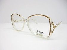 True Vintage Eyeglasses Zimco Barbi Plastic Metal Classic Brown Gold 56 Eye New