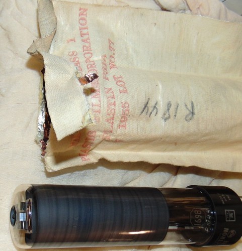 Very rare NOS *NEW 1698 RCA Pattern MonoScope Tube Sealed - original canvas Bag - Picture 5 of 7