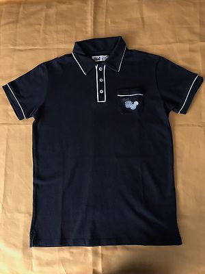 BEST COMPANY POLOSHIRT HALBARM 14 JAHRE, FARBE SCHWARZ MIT BEIGE PROFILEN