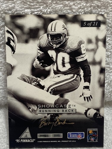 Barry Sanders 1995 Pinnacle Showcase #5, Top Zustand - Bild 6 von 10
