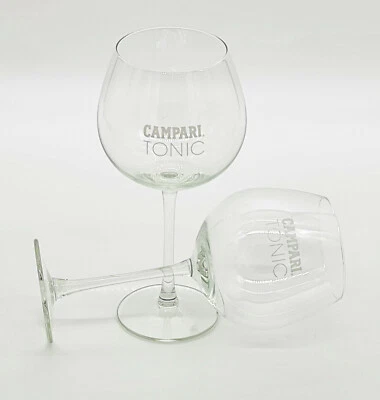 2 x Campari Tonic Bitter Aperitif Copa Bowl BallonGlas Gläser Italien (7496-2) - Bild 1 von 4