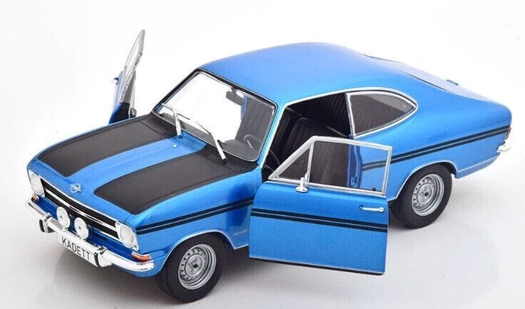 WHITEBOX 1:24 AUTO DIE CAST OPEL KADETT B RALLYE BLU E NERO ART WB124106 - Immagine 3 di 4