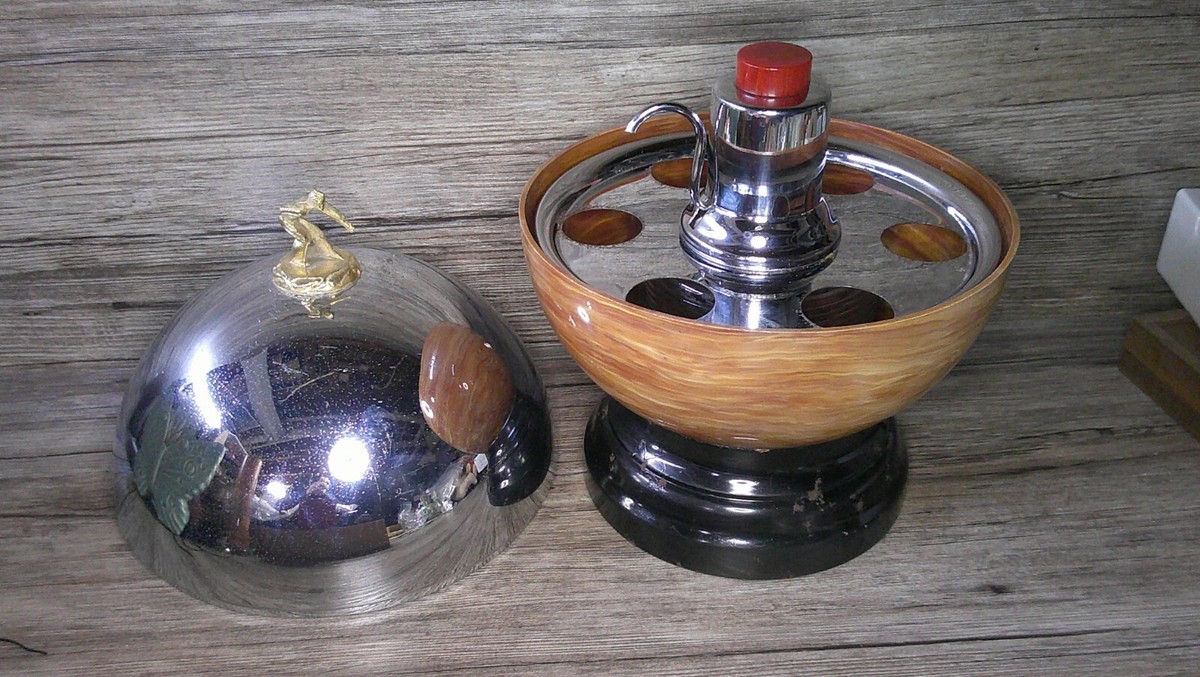  Bowling セット　昭和レトロ Antique Hand Painted Wood Bowling Set