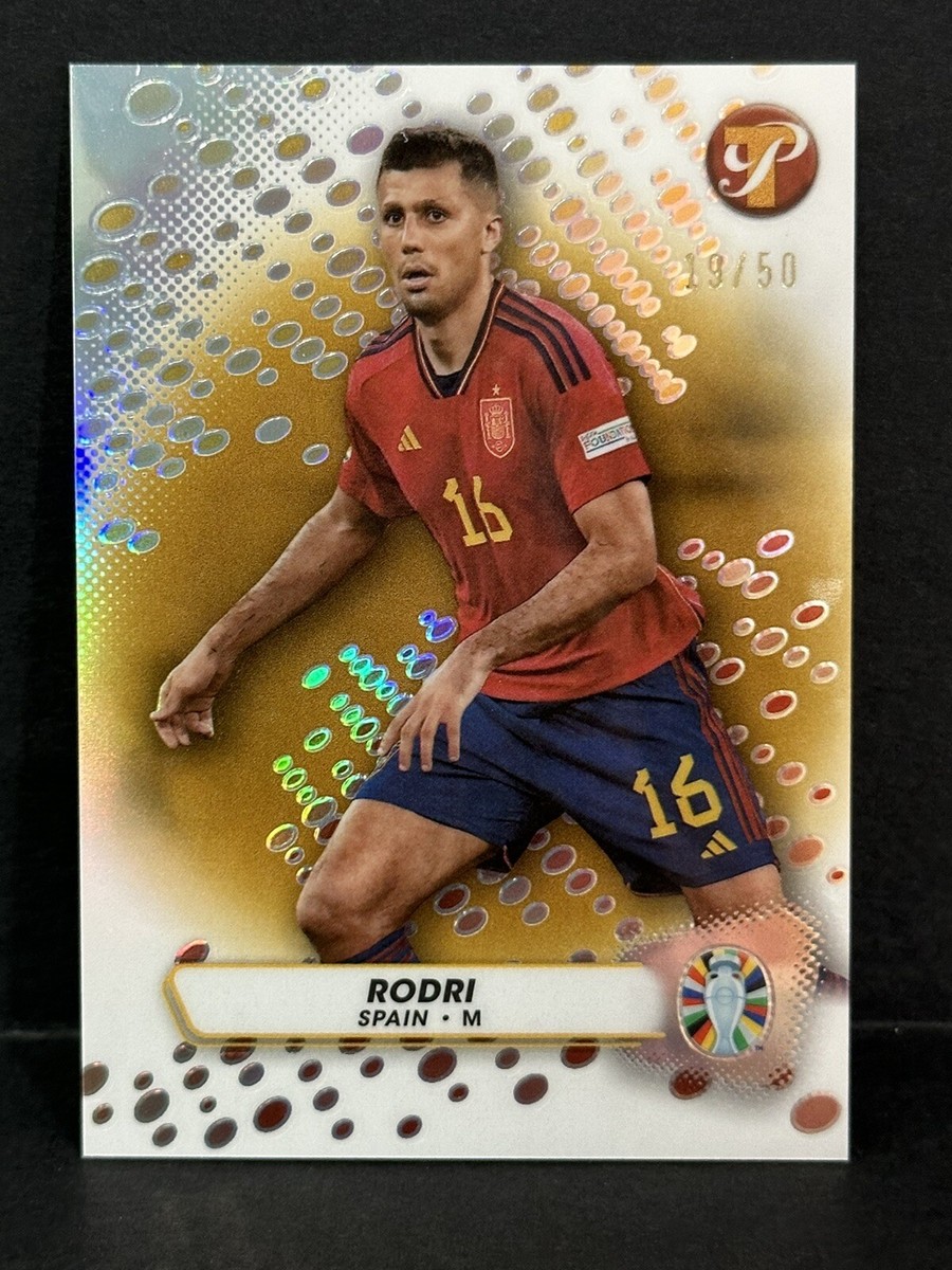 2023 Topps Pristine Road To Euro 2024 Spain Rodri Gold Refractor