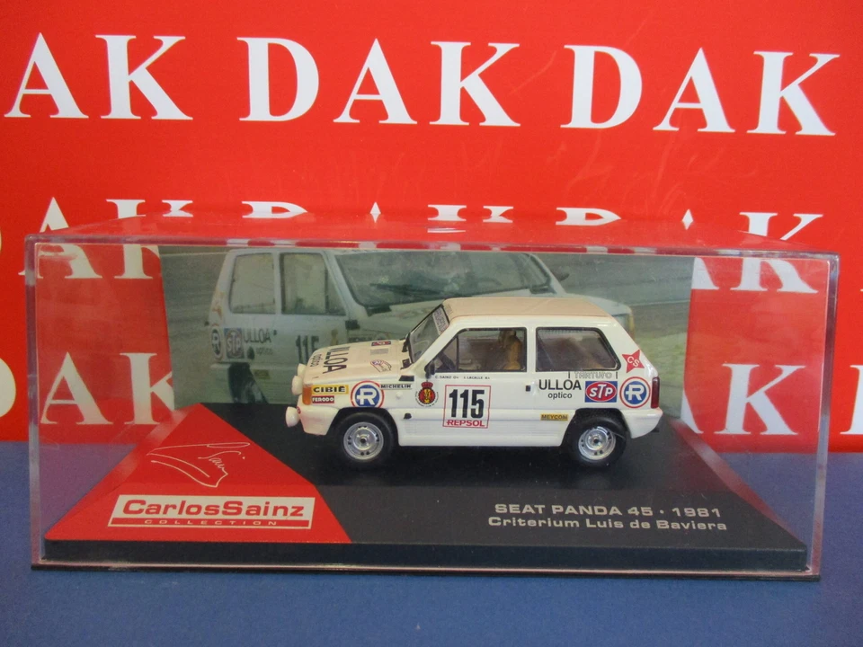 Die cast 1/43 Modellino Auto Seat Panda 45 Criterium Baviera 1981 C. Sainz - Immagine 4 di 4