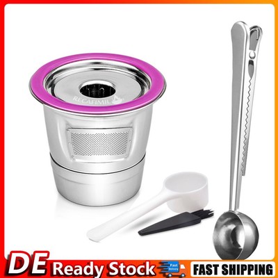 Edelstahl-Kaffeekapselbecher, wiederverwendbar, K-Becher für Keurig 2.0/1.0 (B)