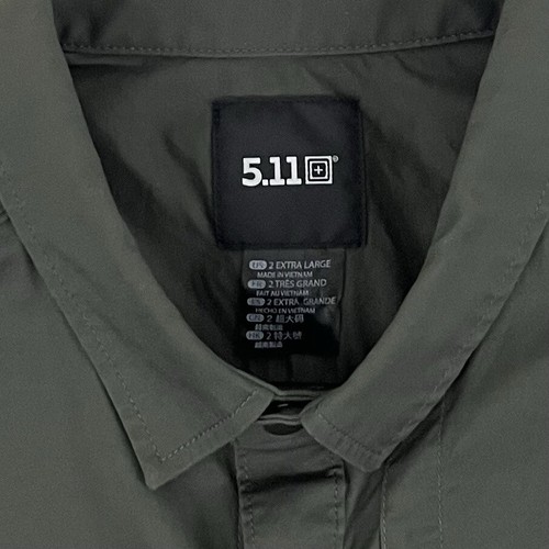 5.11 Tactical Jackson Shirt Mens 2XL Conceal Carry Rapid Draw Snap Button Up - Picture 5 of 6