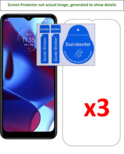 3x Motorola G Pure Screen Protector w/ cloth and installation stickers