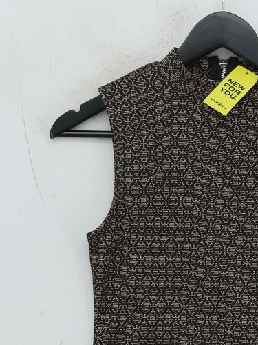 New Look Women's Top UK 8 Black Polyester with Viscose Cropped - Picture 4 of 5