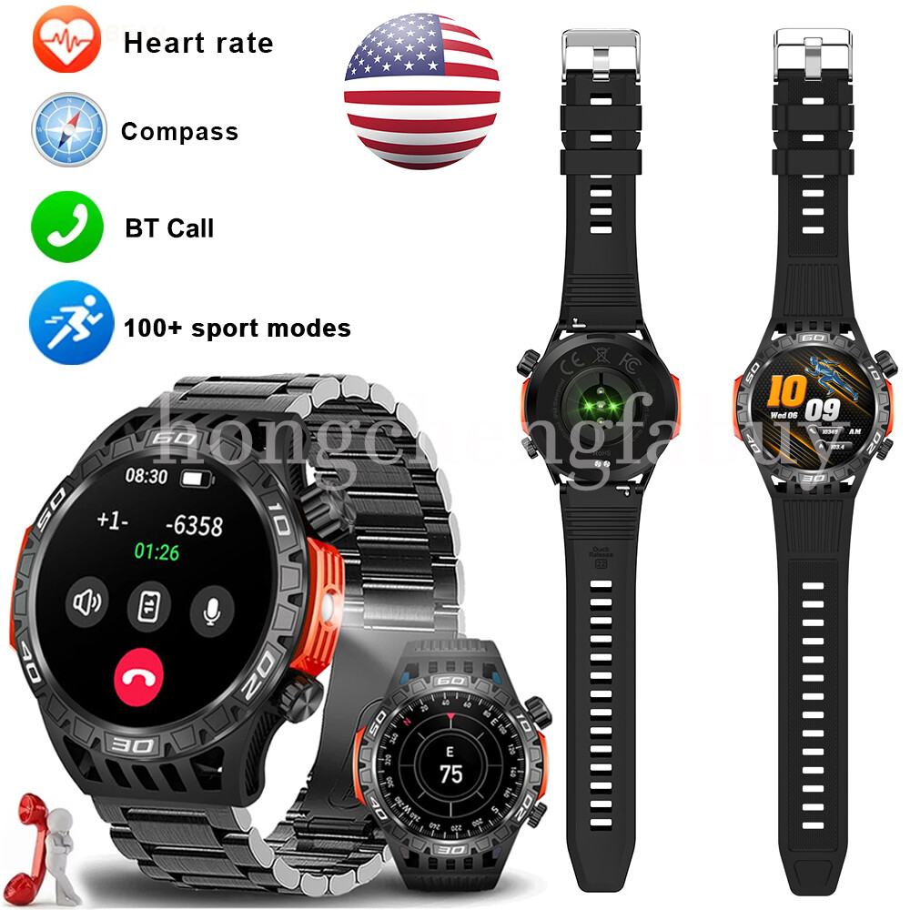 2024 Smart Watch For Men Waterproof Sports Fitness Smartwatch Bluetooth Call US