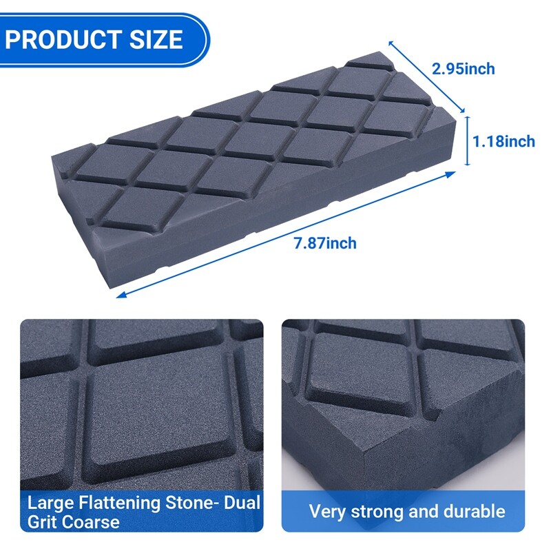 4X( Flattening Stone Dual Grit Coarse/Fine Sharpening Stones Flattener