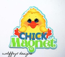 CRAFTECAFE EASTER BOY TITLE premade paper piecing scrapbook die cut piece album