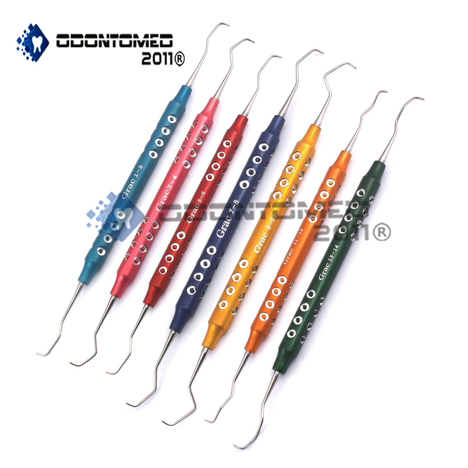3x Premium Gracey Curettes 13/14 - Double Ended Periodontal Dental Instruments