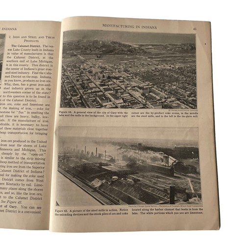 The Geography of Indiana by JE Switzer IU Bloomington w/ Free Dekalb