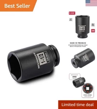 Lightweight CR-MO Deep Impact Socket 1-1/2 Inch SAE - 1/2 Inch Drive Efficiency