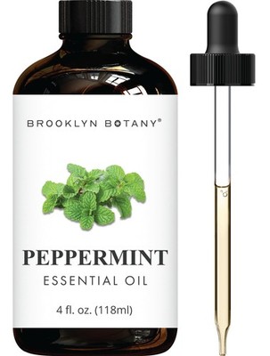 Brooklyn Botany Peppermint Essential Oil - 4 Fl Oz (Pack of 1),