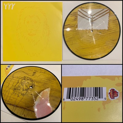 YEAH YEAH YEAHS Gold Lion 7  Vinyl Picture Disc + Insert-Karen O Head Wound City