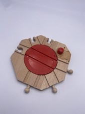 E42 Brio Train Wooden Railway Compat. Roundabout 6-Way Turntable Switch Track
