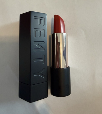 Fenty Beauty Lipstick Stick - Red Shade, Satin Effect, Stick Formulation