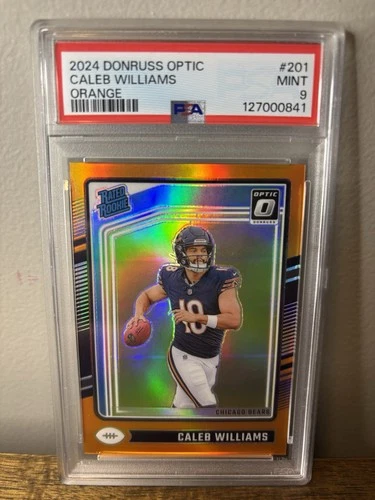 2024 Donruss Optic Caleb Williams Rookie Orange /249 - PSA 9 - Bears RC