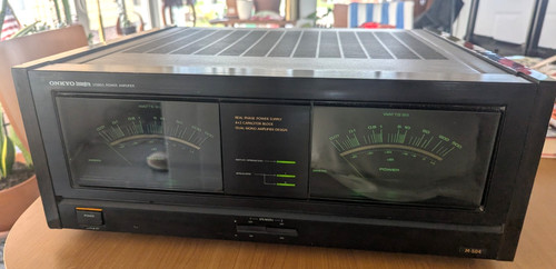 ONKYO Integra M-504 Stereo Power Amplifier 165 WPC - TESTED AND Working GREAT