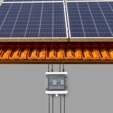 2 Strings Solar Combiner Box FIT Solar Panel Disconnect Switch Circuit Breaker