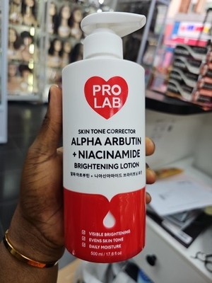 Pro Lab Skin Tone Corrector Alpha Arbutin + Niacinamide Brightening Lotion.