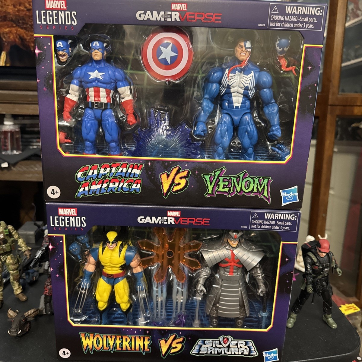 アメコミグッズ まとめ売り Marvel Legends Gamerverse Captain America vs Venom & Wolverine vs