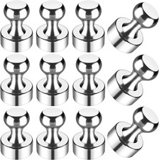 12 Pcs Magnetic Push Pins Strong Fridge Magnets Whiteboard Magnets For Office