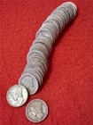 Picker's Delight Roll of Mixed Date $5 90% Silver Mercury Dimes CIRC    #MF-0308