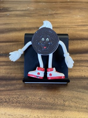 Vintage Nabisco 1998 Oreo Cookie Man 4.5'' Bendie Figure Bendy Bendable Toy