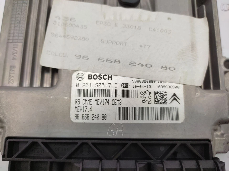 9666824080 CENTRALINA MOTORE / 0261S05715 / 303685 PER PEUGEOT 308 I 4A_, 4C_ - Immagine 4 di 4