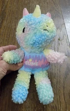 Pikmi Pops Pajama Llama Plush Toy Doll Llamacorn Unicorn Tie Dye Slime Shirt EUC
