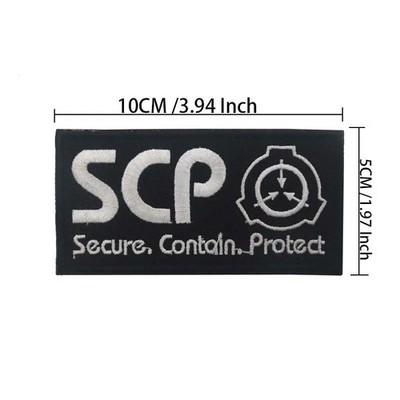SCP Foundation Patch Stickerei Klettverschluss Badges Stoffaufnäher