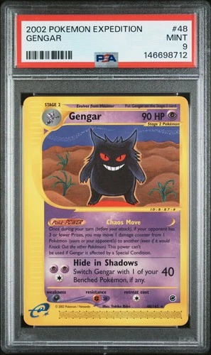 2002 POKEMON EXPEDITION #48 GENGAR PSA 9