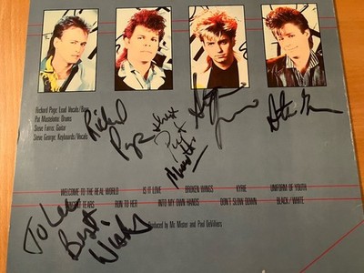 Mr. Mister - Welcome To The Real World Komplett SIGNED Autogramm RAR