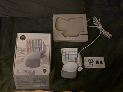 Razer Tartarus Pro Mercury White Gaming Keypad | OVP | Top Zustand