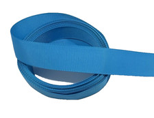 5 yards 7/8" Solid Vivid Blue Grosgrain Ribbon with Ribbed Texture - 100 poly
